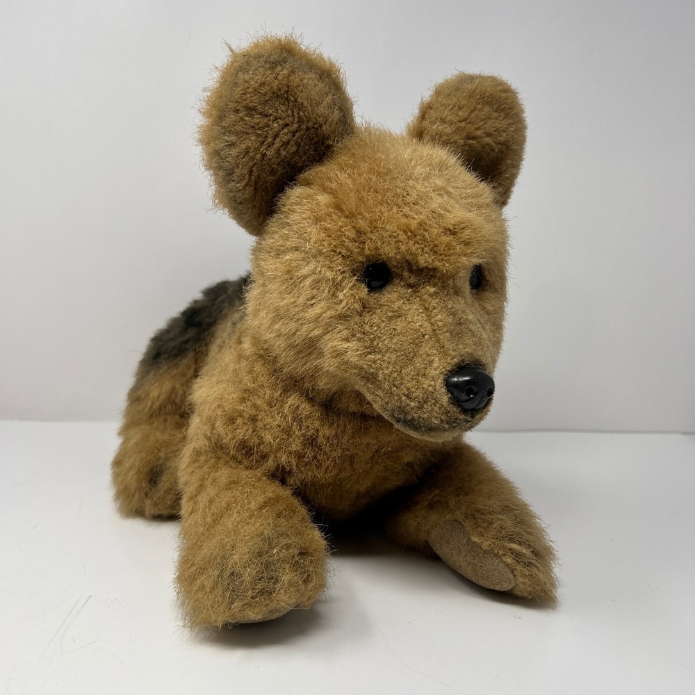 Gund German Shepherd Dog Plush 1985 Vintage Fluffy Stuffed Animal Puppy 15"‎ Toy